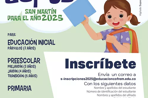 ¡Últimos cupos! Inscripciones abiertas en Colegios Cofrem