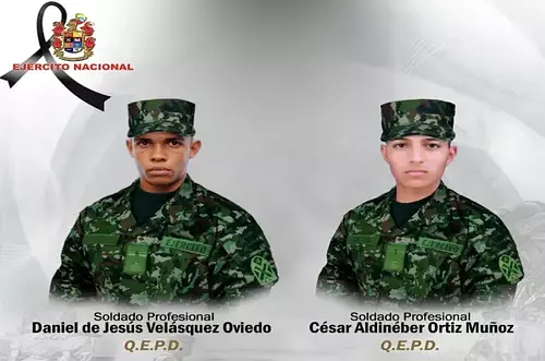 Soldados muertos en combate con Clan del Golfo en Antioquia