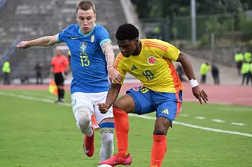 Colombia cae ante Brasil y complica su camino en el Sub-20