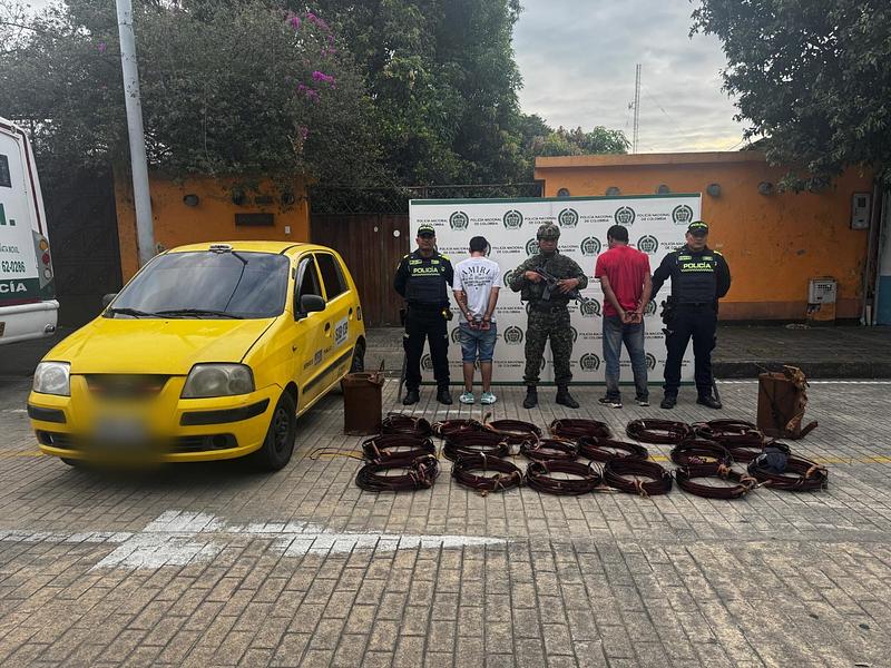 Capturan en Chichimene a tres hombres con cobre hurtado de Ecopetrol