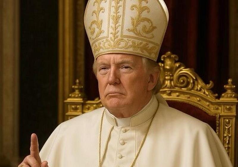 Trump genera polémica tras publicarse vestido como el papa
