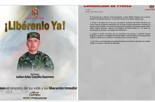 Soldado secuestrado en Arauca estaría en poder del ELN