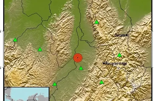 Sismo de 4.4 sacudió el norte de Colombia en la madrugada del domingo