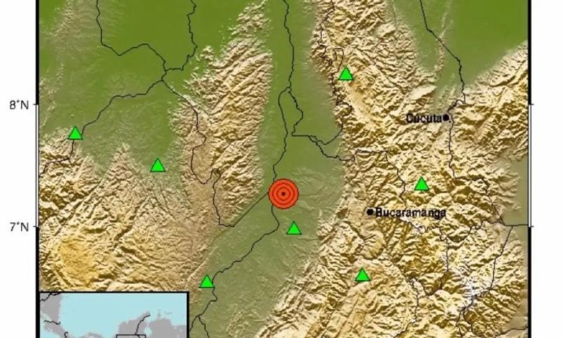 Sismo de 4.4 sacudió el norte de Colombia en la madrugada del domingo