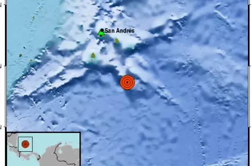 Fuerte sismo sacude San Andrés en la madrugada
