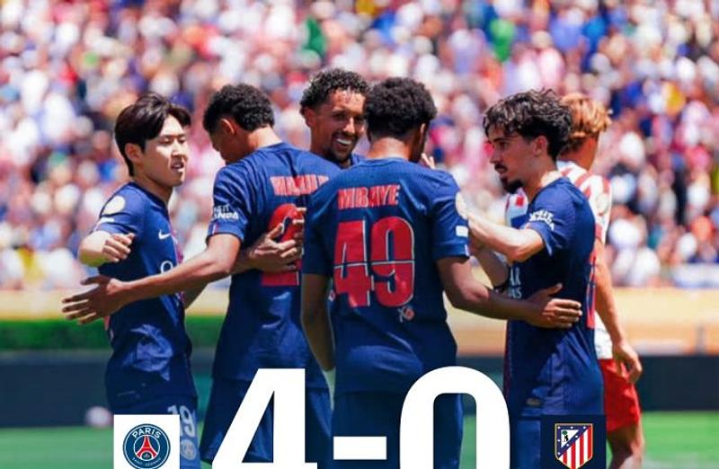 PSG arrasa al Atlético en su estreno en el Mundial de Clubes