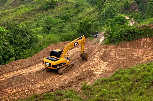 El deslizamiento que casi borra una vía clave en Casanare