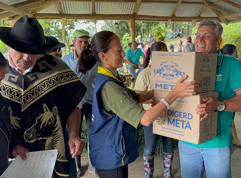 Gobernación del Meta refuerza atención a damnificados por lluvias