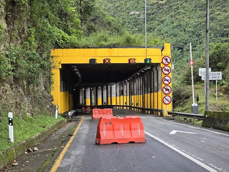 Túnel de Quebradablanca cerrará por tres meses