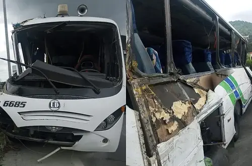 Nueve estudiantes murieron tras caída de bus en La Línea