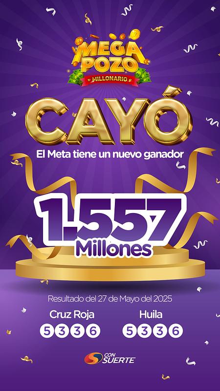 Nuevo millonario en Villavicencio tras acertar el Mega Pozo de Consuerte