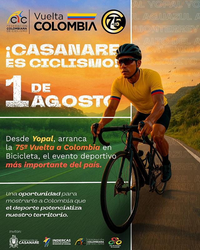 Gobernación de Casanare da la partida a la Vuelta a Colombia 2025
