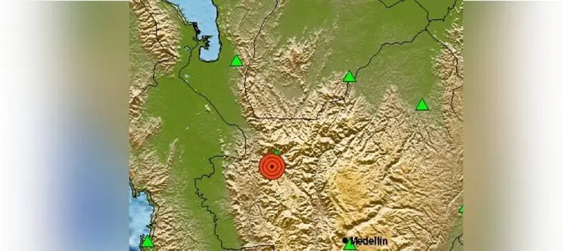 Temblor sacude a Antioquia este 7 de agosto