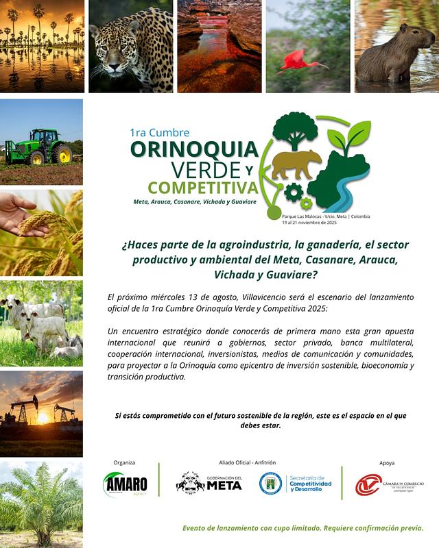 Meta lanza su Cumbre Orinoquía Verde 2025