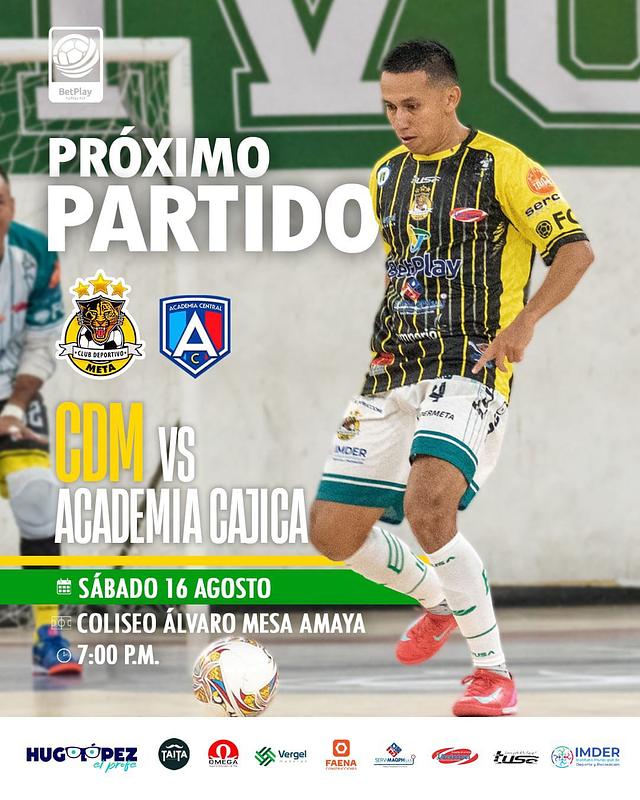 Invicto del Deportivo Meta en juego ante Academia Cajicá