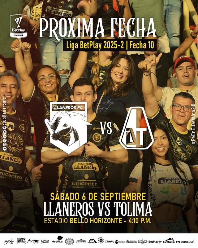 Llaneros y Tolima se enfrentan en duelo decisivo en Villavicencio