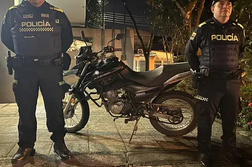Motocicleta hurtada en Villavicencio fue recuperada en tiempo récord