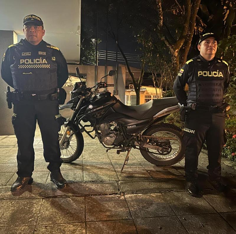 Motocicleta hurtada en Villavicencio fue recuperada en tiempo récord