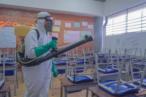 210 colegios fueron fumigados contra el dengue
