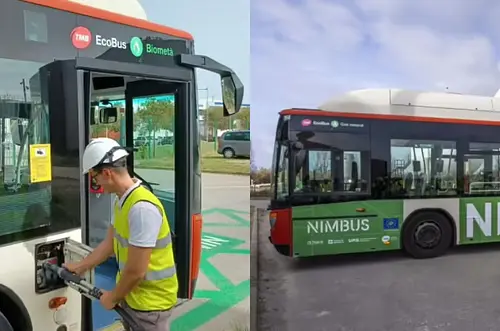 Barcelona prueba un bus movido con desechos humanos
