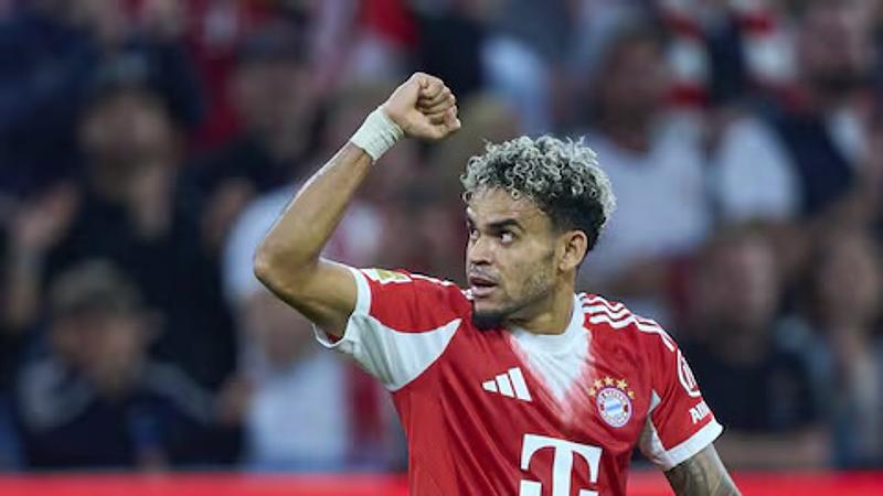 Luis Díaz anota en la victoria del Bayern Múnich