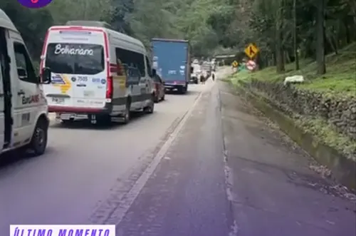 Complicada la movilidad en la vía Bogotá-Villavicencio