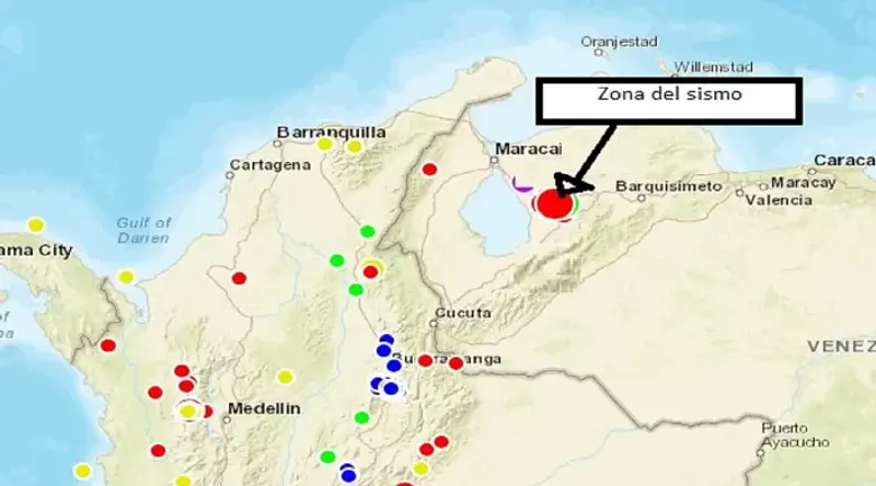Sismos en Venezuela sacuden a Colombia