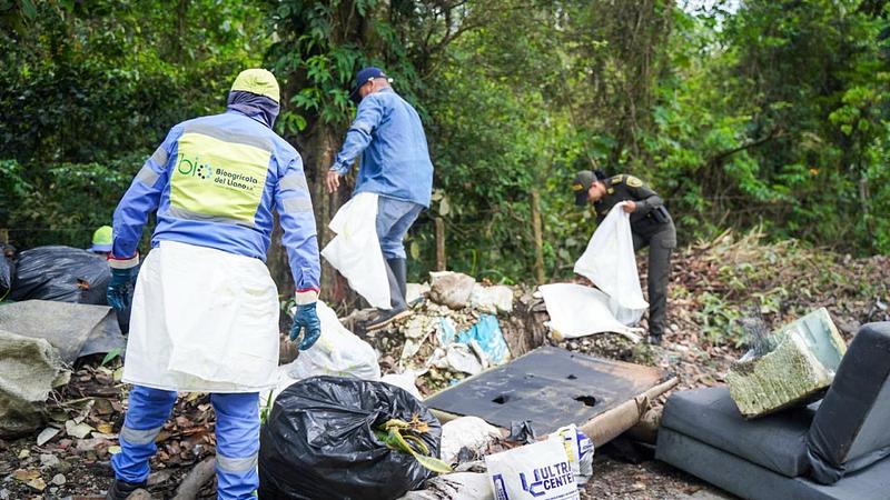 Humedal Zuria, convertido en basurero ilegal en Villavicencio