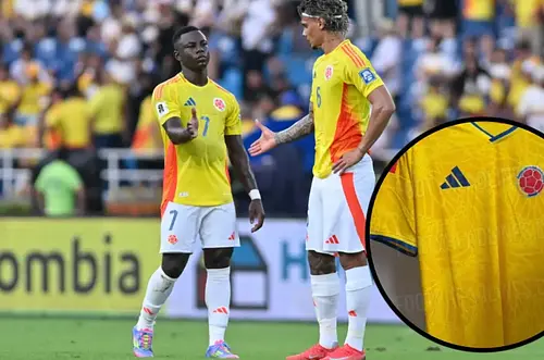 Adidas presenta la camiseta oficial de Colombia para 2026