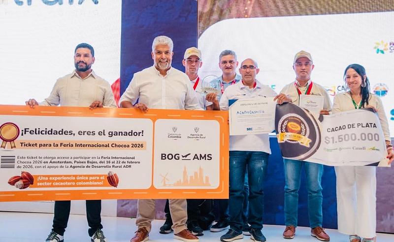 Cacao del Meta brilla en el Concurso Nacional Cacao de Oro