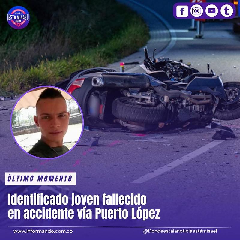 Joven muere en accidente de tránsito en vía Villavicencio-Puerto López