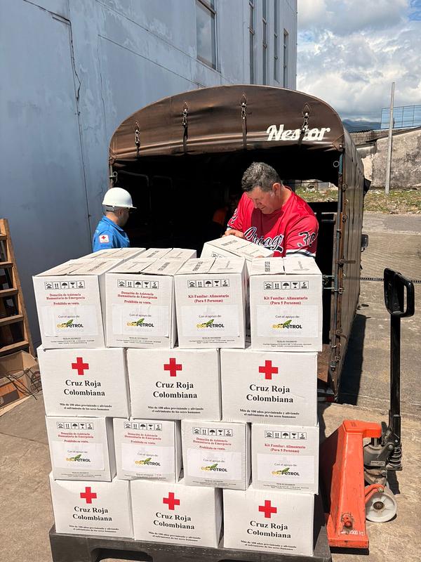 La gobernación del Meta entrega ayudas tras emergencia en El Calvario