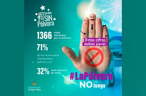 Gobierno refuerza alerta nacional por uso de pólvora