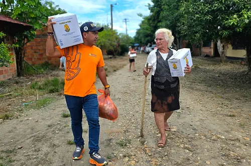 Zorro entrega ayudas a 230 familias en el sur de Casanare