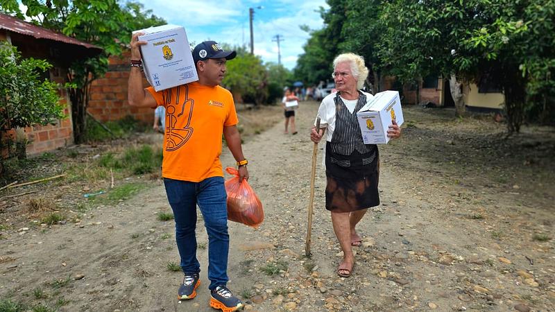 Zorro entrega ayudas a 230 familias en el sur de Casanare