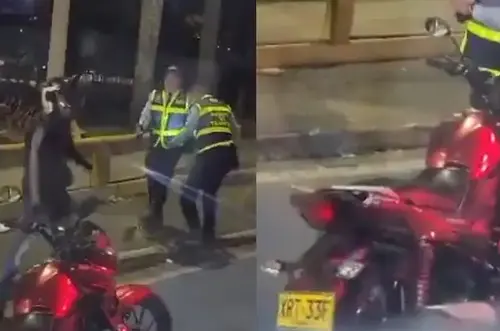 Agentes de Tránsito de Cali enfrentan agresión durante operativo