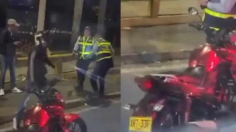 Agentes de Tránsito de Cali enfrentan agresión durante operativo
