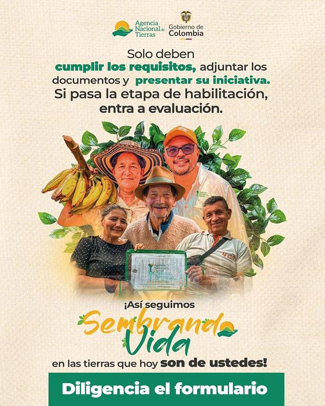 ANT abre nueva convocatoria de Sembrando Vida