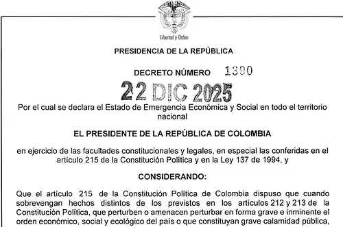 Gobierno decreta Emergencia Económica para cubrir déficit fiscal