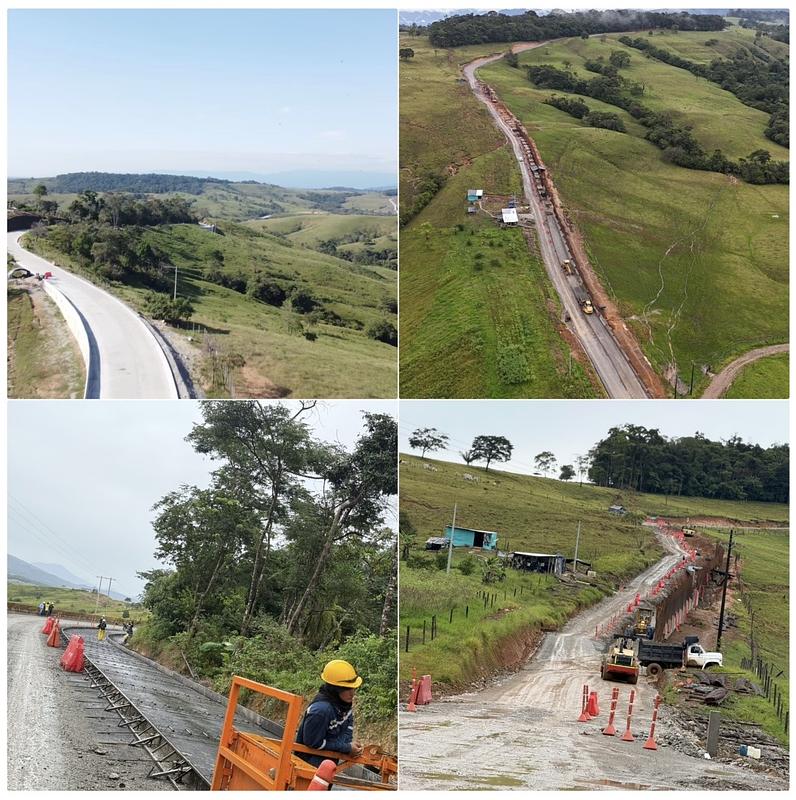 Vía Uribe-Papamene avanza con 4 km pavimentados