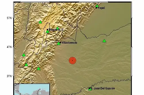 Sismo de magnitud 3.1 se registró en San Martín, Meta