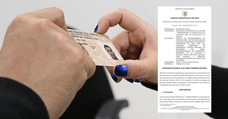 Tribunal del Meta garantiza inclusión de personas sordas en exámenes de conducción
