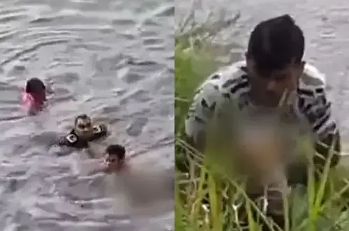 Madre se lanza al río Bogotá con su bebé: policías evitan tragedia