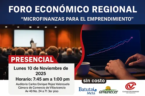 Cámara de Comercio te invita al Foro Económico Regional