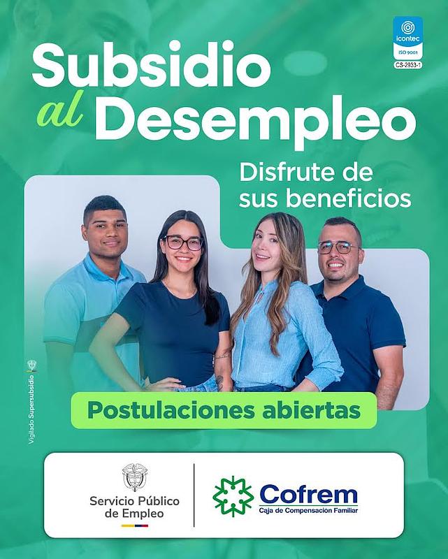 En Cofrem está abierta la inscripción al subsidio de empleo