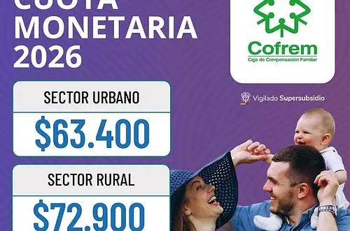 Fijada cuota 2026 que Cofrem entregará a sus afiliados