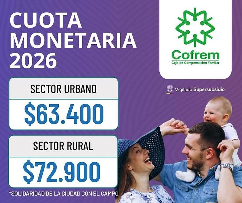 Fijada cuota 2026 que Cofrem entregará a sus afiliados