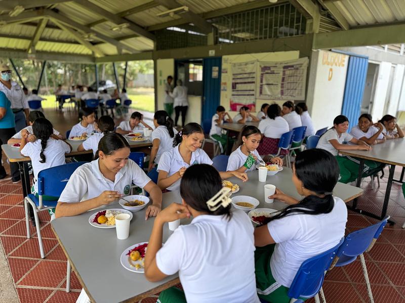 101 mil estudiantes reciben alimentación escolar en el Meta