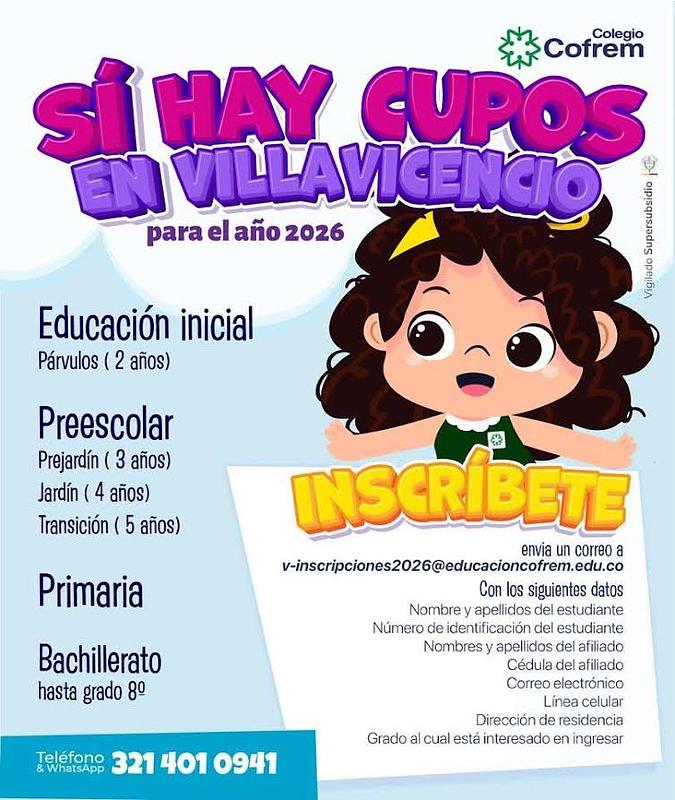 En tres sedes colegios Cofrem aún puede matricular sus hijos