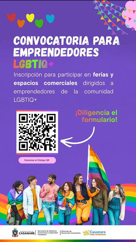 Gobernación busca talentos LGBTIQ+ para ferias y comercio